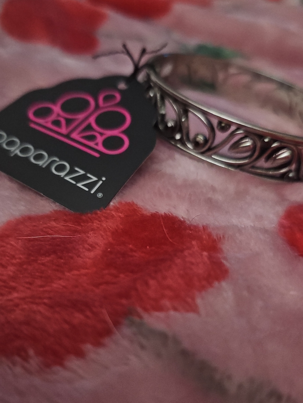 paparazzi Silver Filigree Scroll Bangle
